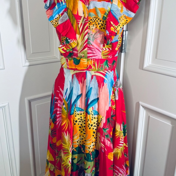 FARM Rio Colorful Tropical Midi Dress - Picture 9 of 15